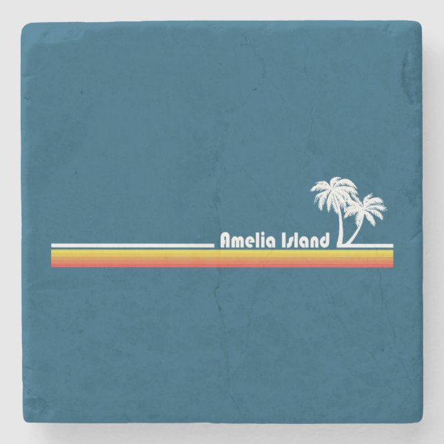 Porta-copo De Pedra Amelia Island (Frente)