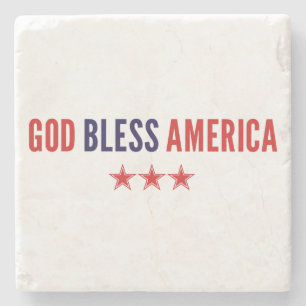 Porta-copo De Pedra América deus abençoe