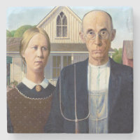American Gothic Classic Painting Grant Wood