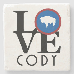Porta-copo De Pedra AMOR Cody Wyoming
