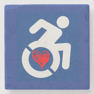 Porta-copo De Pedra Amor Deficientes