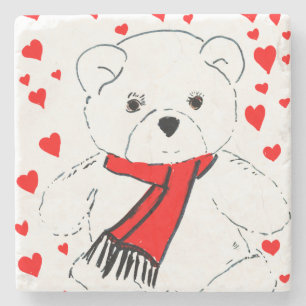 Porta-copo De Pedra amor do urso de ursinho