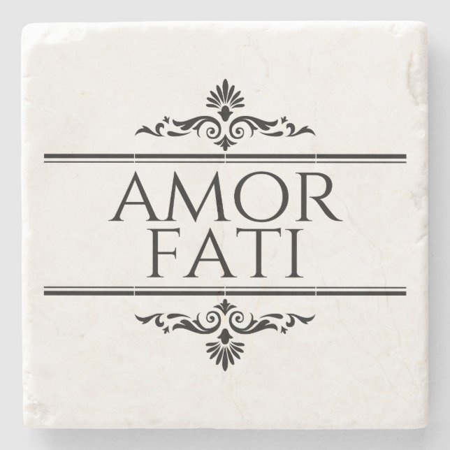 Porta-copo De Pedra Amor Fati (Frente)