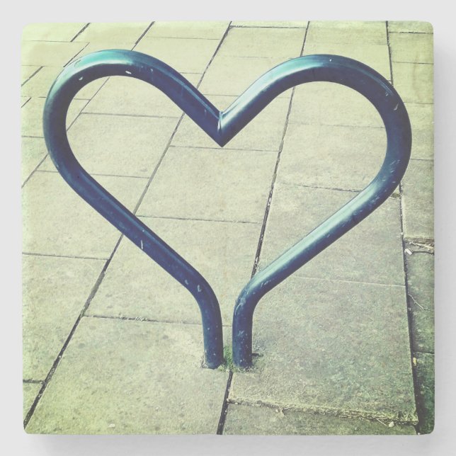 Porta-copo De Pedra Amor na cidade (Frente)