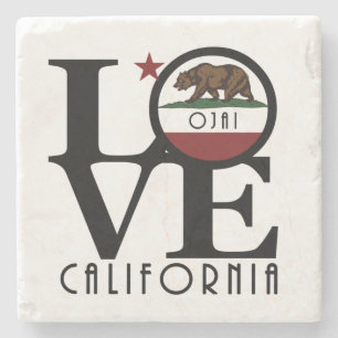 Porta-copo De Pedra AMOR Ojai California