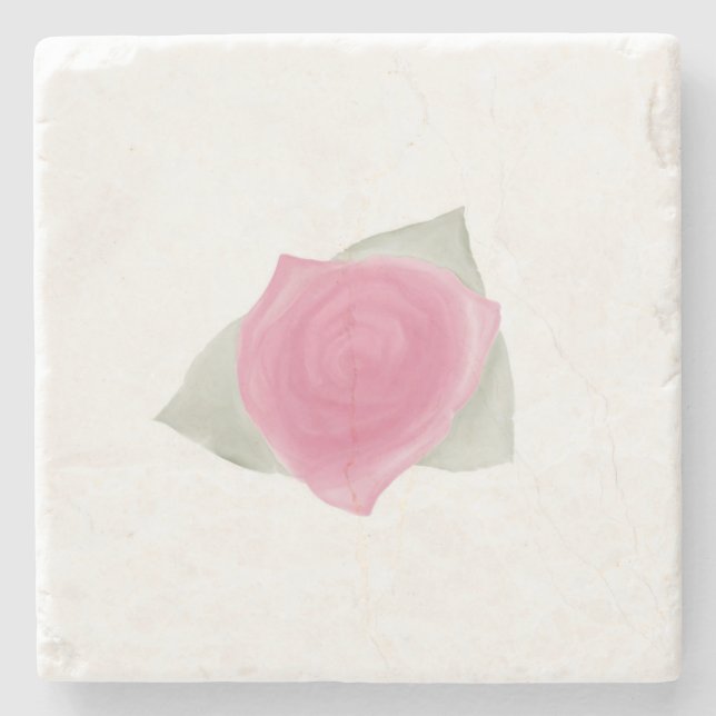 Porta-copo De Pedra Amor & Rosas (Frente)