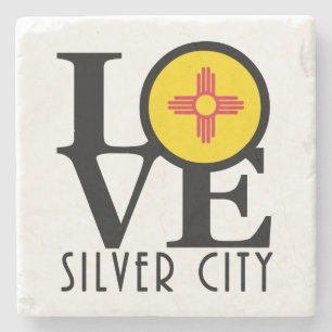 Porta-copo De Pedra AMOR Silver City Novo México