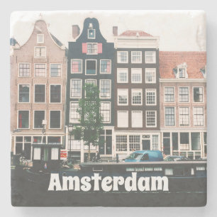 Porta-copo De Pedra Amsterdã Lembrança de Viagem