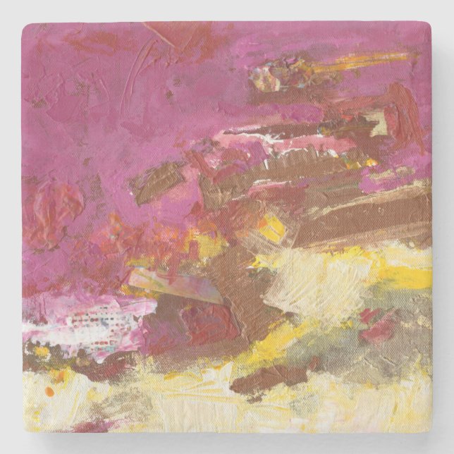 Porta-copo De Pedra Anda eu com ele (Frente)