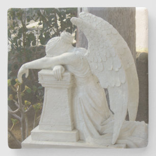 Porta-copo De Pedra Angel Weeping