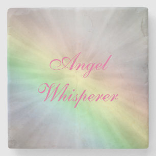 Porta-copo De Pedra Angel Whisperer design