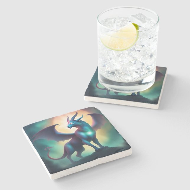 Porta-copo De Pedra animal místico (Lateral)