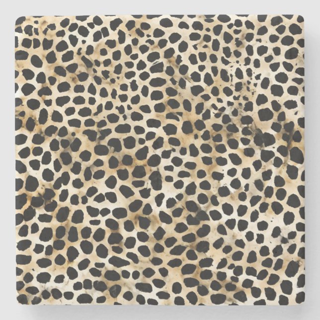 Porta-copo De Pedra Animal Print - Stone Coasters  (Frente)