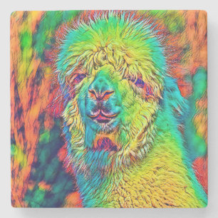 Porta-copo De Pedra AnimalColor_Alpaca_005
