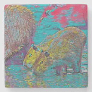 Porta-copo De Pedra AnimalMix_Capybara_005
