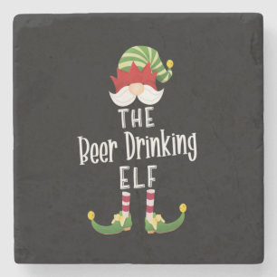 Porta-copo De Pedra Aniversário de Natal do Grupo Elf Beer Bebendo
