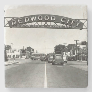 Porta-copo De Pedra Aniversário de Redwood City 150th
