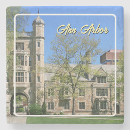Porta-copo De Pedra Ann Arbor Michigan Colorful Quad Foliage