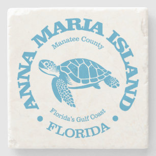 Porta-copo De Pedra Anna Maria Island (tartaruga marinha)