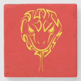 Porta-copo De Pedra Ano Novo Lunar Chinês do Cobra 2025 4723 Madeira