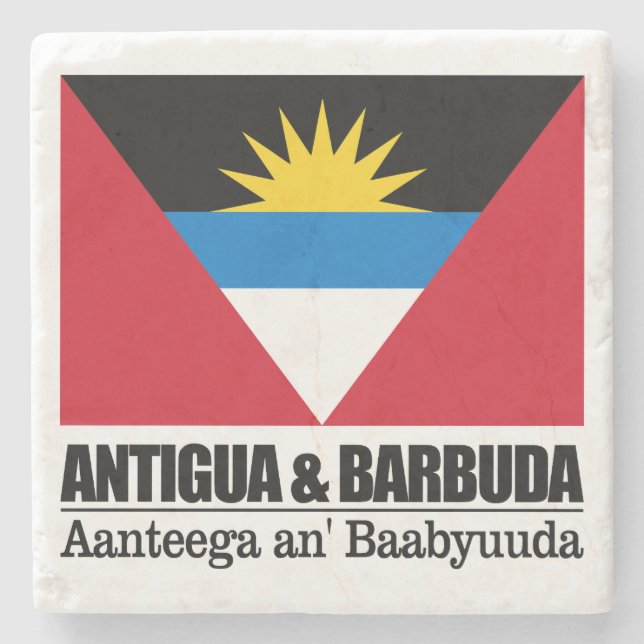 Porta-copo De Pedra Antígua e Barbuda (Frente)