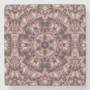 Porta-copo De Pedra Antiguidade Rosa Vitoriana