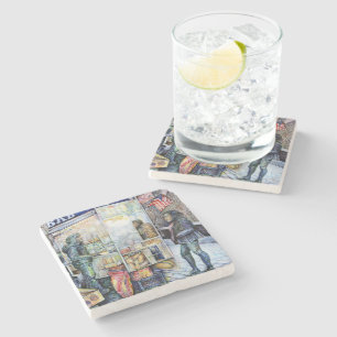 Porta-copo De Pedra Apaixonado por Problemas, E Em Problemas Com O Amo