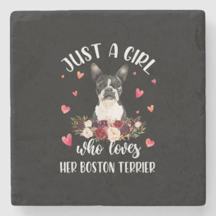 Porta-copo De Pedra Apenas Uma Menina Que Ama O Seu Sobrinho De Boston