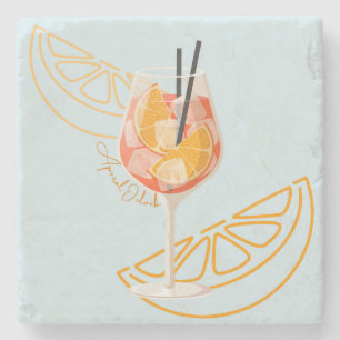 Porta-copo De Pedra Aperol O'Clock