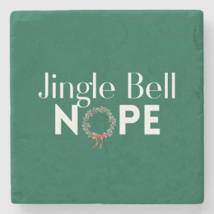 Porta-copo De Pedra Apoio de Pedra Natal Jingle Bell Não