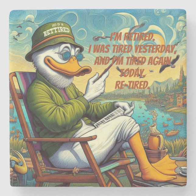 Porta-copo De Pedra Aposentado e reaxado (Frente)