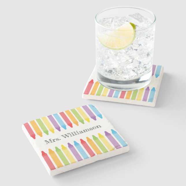 Porta-copo De Pedra Apreciação Personalizada do Arco-Íris dos Professo (Lateral)