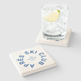 Porta-copo De Pedra Après Ski Club Royal Blue Winter Ski Resort Crest