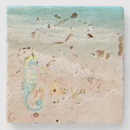 Porta-copo De Pedra Aqua Ocean Beach Vibes Seacavalo