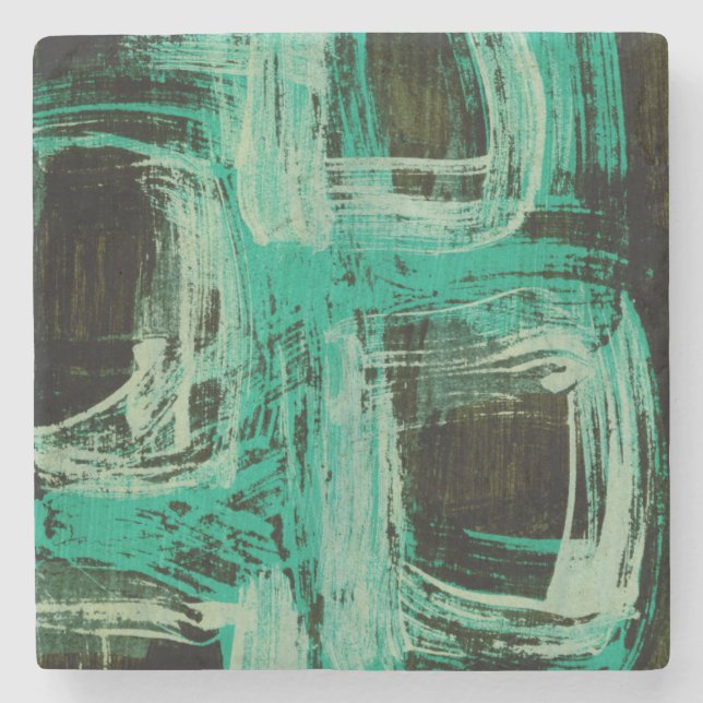 Porta-copo De Pedra Aquamarine Windows I (Frente)