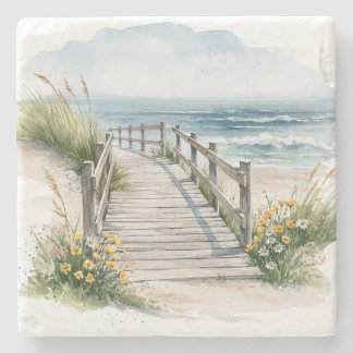 Porta-copo De Pedra Aquarela do Passadiço Costeiro