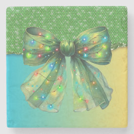 Porta-copo De Pedra Arco das Luzes do Natal Driling Bling Merry Xmas