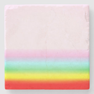Porta-copo De Pedra Arco-íris em Porta copos rosa, Posavasos de pi