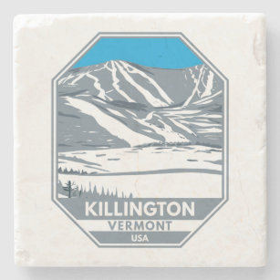 Porta-copo De Pedra Área de esqui de Killington Vermont