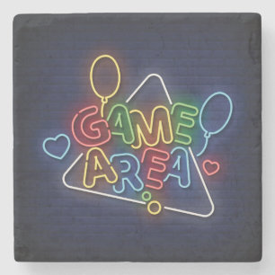 Porta-copo De Pedra Área do Jogo de Sinais Neon Simulados Muito Legal 