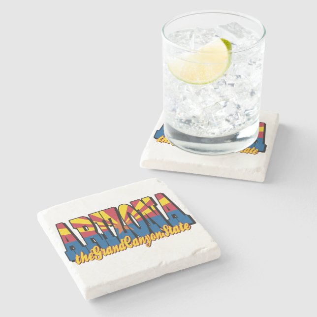 Porta-copo De Pedra Arizona the Grand Canyon State (Lateral)