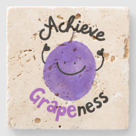 Porta-copo De Pedra Arma de Uva Positiva - Alcançar a Utilidade