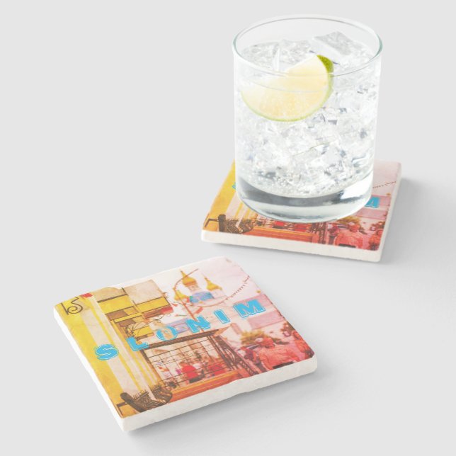 Porta-copo De Pedra Arquitetura da Bielorrússia Slonim Rua da Cidade P (Lateral)