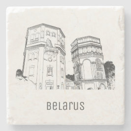 Porta-copo De Pedra Arquitetura de esboço das torres de água do Grodno