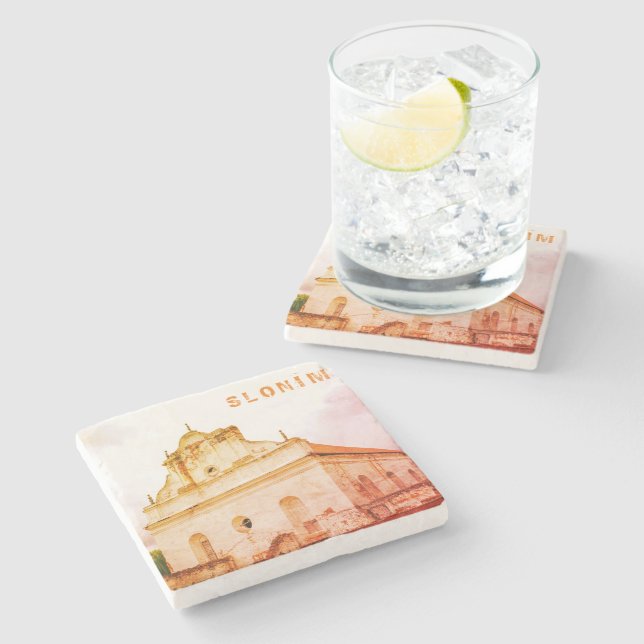 Porta-copo De Pedra Arquitetura de sinagoga de Excelentes Slonim da Bi (Lateral)