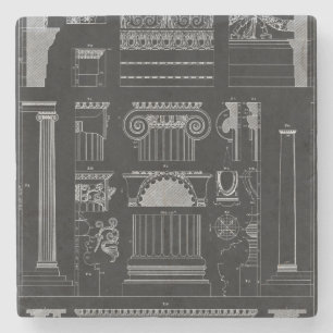 Porta-copo De Pedra Arquitetura gráfica IV