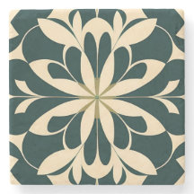 Art Deco Floral Preto