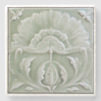 Porta-copo De Pedra Art nouveau jugendstil azulejo verde