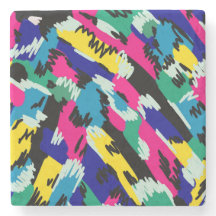 Arte Abstrato a negrito em cores primárias