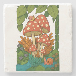 Porta-copo De Pedra Arte botânica